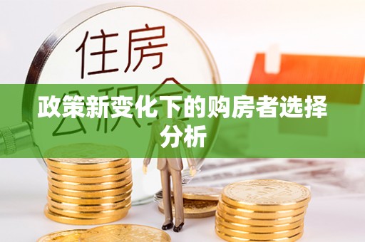 余江政策新变化下的购房者选择分析